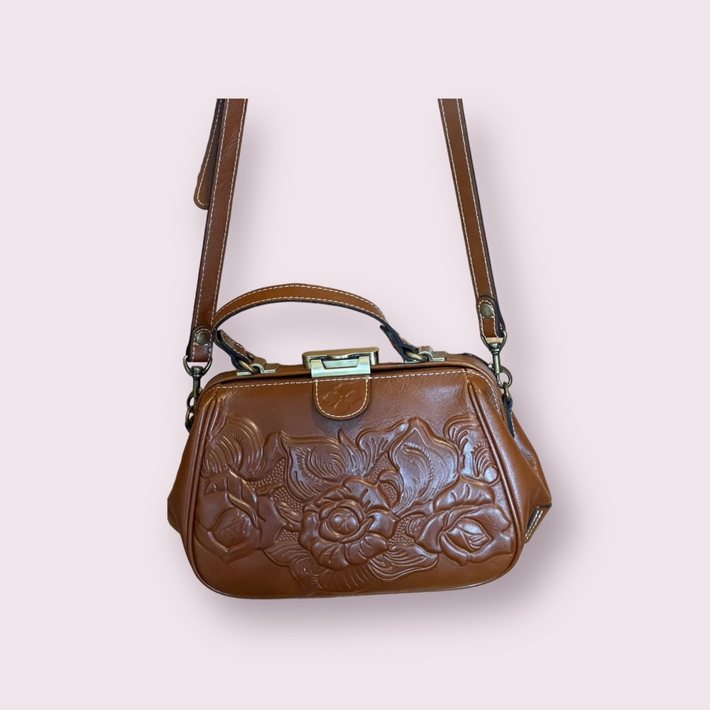 Patricia Nash Genuine Leather Crossbody/Satchel Purse